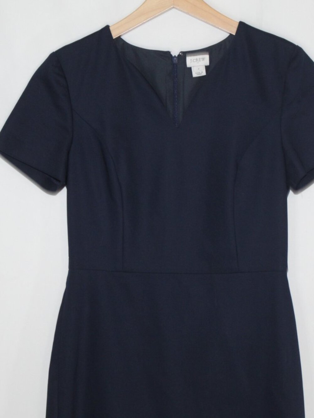 J.Crew navy sheath knee length career wear dress office size 4 - Picture 3 of 11